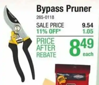 Menards Bypass Pruner offer