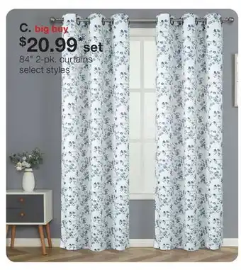 JC Penney 84 2-pk. curtains offer