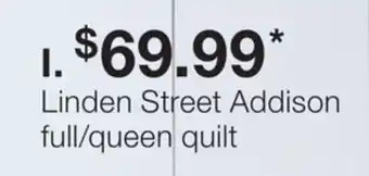 JC Penney Addison full/queen quilt offer