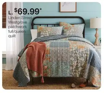 JC Penney Linden Street Westgrove patchwork full/queen quilt offer