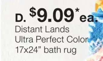 JC Penney Distant Lands Ultra Perfect Color 17x24 bath rug offer