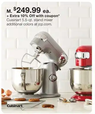 JC Penney Cuisinart 5.5-qt. stand mixer offer