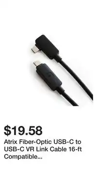 Game Stop Atrix Fiber-Optic USB-C to USB-C VR Link Cable 16-ft Compatible with Meta Quest and Quest 2 GameStop Exclusive offer