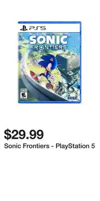 Game Stop Sonic Frontiers - PlayStation 5 offer