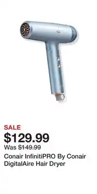 Ulta Beauty Conair InfinitiPRO By Conair DigitalAire Hair Dryer offer