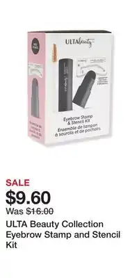 Ulta Beauty ULTA Beauty Collection Eyebrow Stamp and Stencil Kit offer
