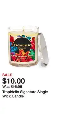 Bath & Body Works Tropidelic Signature Single Wick Candle offer
