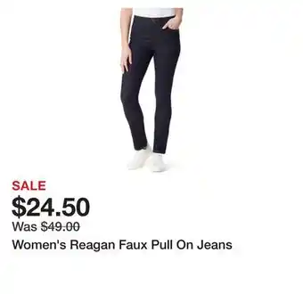 Belk Women's Reagan Faux Pull On Jeans offer