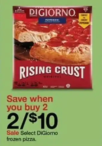 Target DiGiorno frozen pizza offer