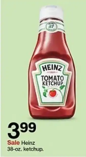 Target Heinz 38-oz. ketchup offer