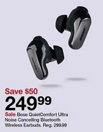 Target Bose QuietComfort Ultra Noise Cancelling Bluetooth Wireless Earbuds offer