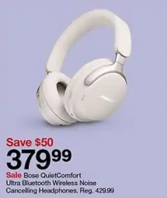 Target Bose QuietComfort Ultra Bluetooth Wireless Noise Cancelling Headphones offer