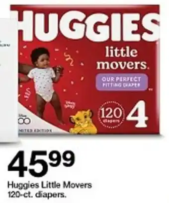 Target Huggies Little Movers 120-ct. diapers. offer