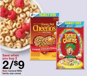 Target General Mills family-size cereal offer