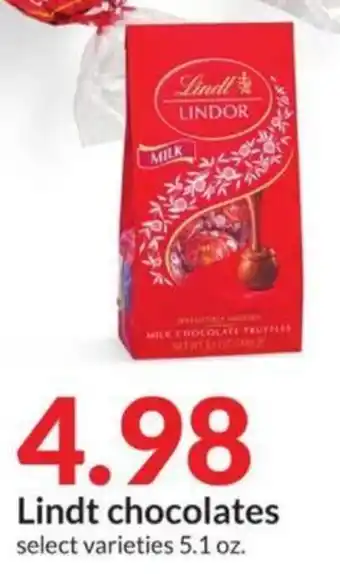 Hy-Vee Lindt chocolates offer