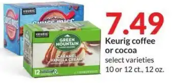 Hy-Vee Keurig coffee or cocoa offer