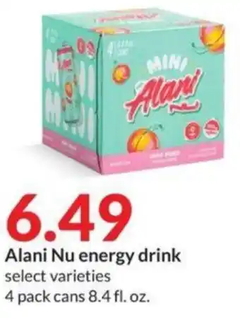 Hy-Vee Alani Nu energy drink offer