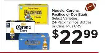 Food 4 Less Modelo, Corona, Pacifico or Dos Equis offer