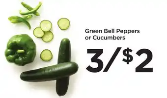 Food 4 Less Green Bell Peppers or Cucumbers offer