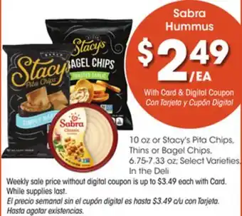 Ralphs Sabra Hummus offer
