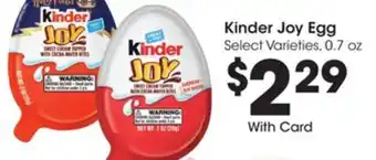 Ralphs Kinder Joy Egg offer