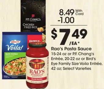 Ralphs Rao's Pasta Sauce offer