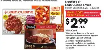 Ralphs Stouffer's or Lean Cuisine Entrée offer