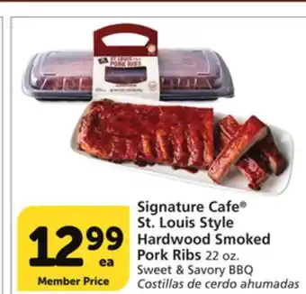 Albertsons Signature Cafe St. Louis Style Hardwood Smoked Pork Ribs offer