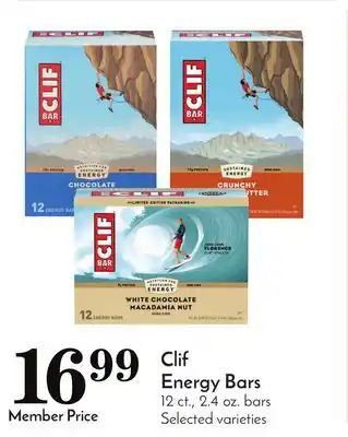 Pavilions Clif Energy Bars offer