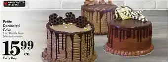 Pavilions Petite Decorated Cake offer