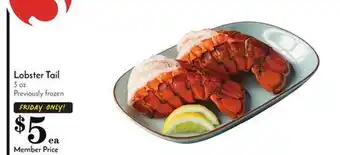 Pavilions Lobster Tail offer