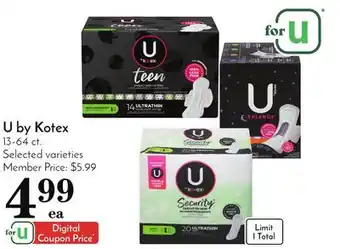 Pavilions U by Kotex offer