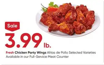 Stater Bros Fresh Chicken Party Wings offer
