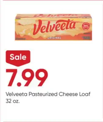 Stater Bros Velveeta Pasteurized Cheese Loaf offer