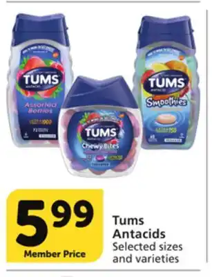 Vons Tums Antacids offer