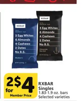 Vons RXBAR Singles offer