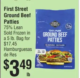 Smart & Final First Street Ground Beef Patties offer