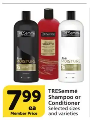Vons TRESemmé Shampoo or Conditioner offer