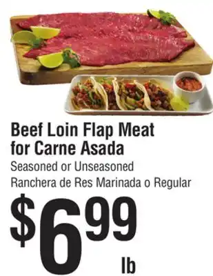 Smart & Final Beef Loin Flap Meat for Carne Asada offer