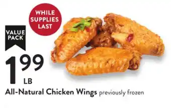 Fresh Thyme All-Natural Chicken Wings offer