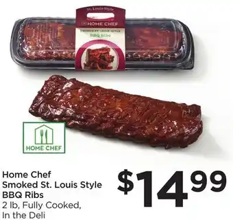 Food 4 Less Home Chef Smoked St. Louis Style BBQ Ribs offer