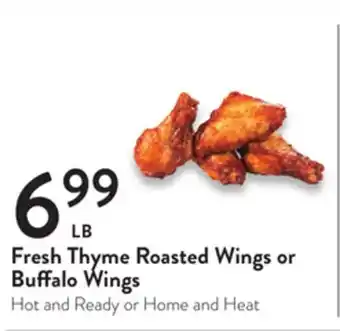 Fresh Thyme Fresh Thyme Roasted Wings or Buffalo Wings offer