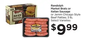Food 4 Less Randolph Market Brats or Italian Sausage offer