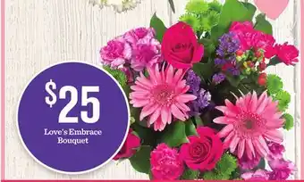 Mariano's Love's Embrace Bouquet offer