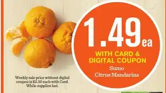 Mariano's Sumo Citrus Mandarins offer