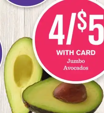 Mariano's Jumbo Avocados offer