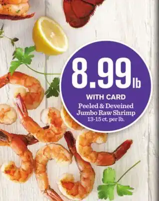 Mariano's Peeled & Deveined Jumbo Raw Shrimp offer