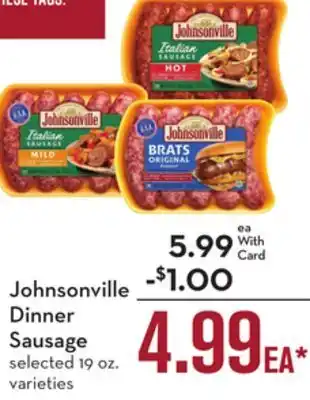 Mariano's Johnsonville Dinner Sausage offer