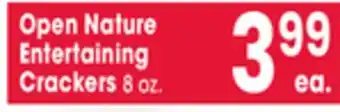 Jewel-Osco Open Nature Entertaining Crackers offer