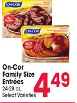 Jewel-Osco On-Cor Family Size Entrées offer